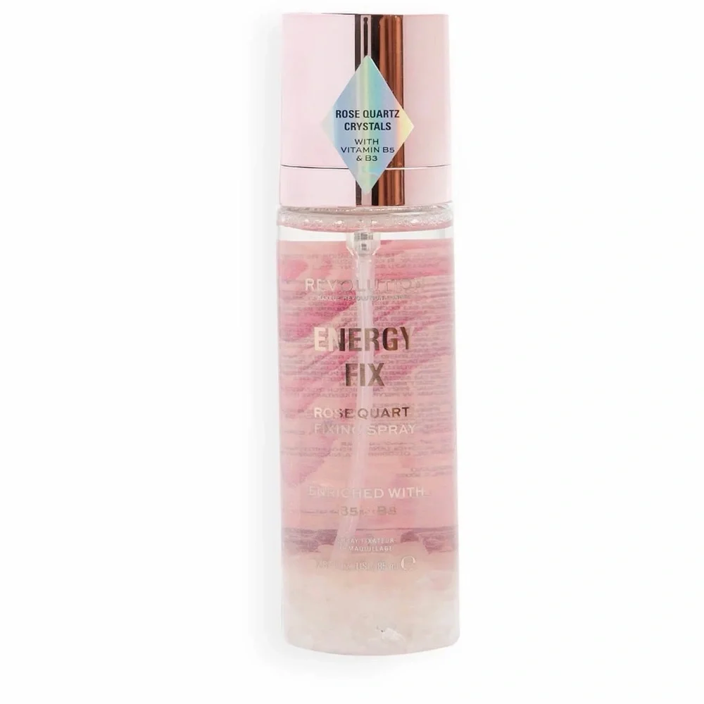 Revolution Rose Quartz Illuminating Fixing Spray - Pink